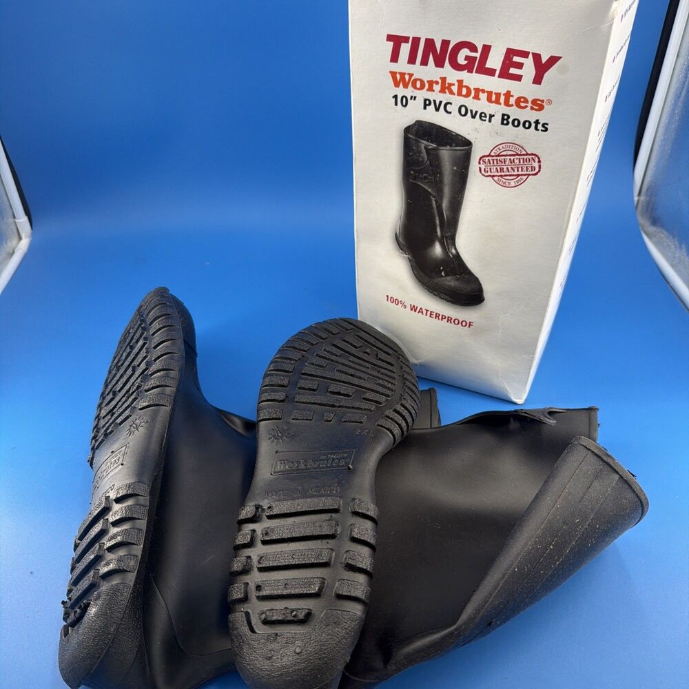 Tingley Workbrutes Over Boots Plain Toe PVC 10” Mens 2XL 13-15 100% Waterproof